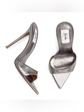 Kandee Metallic Pointed Slide Stiletto Heels